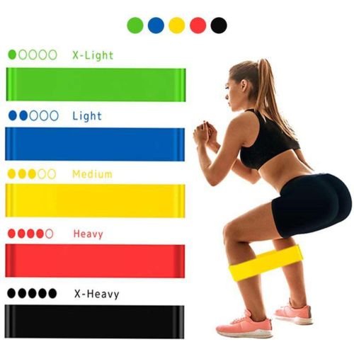 5 in 1 Yoga Fitness Resistance Pilate Band